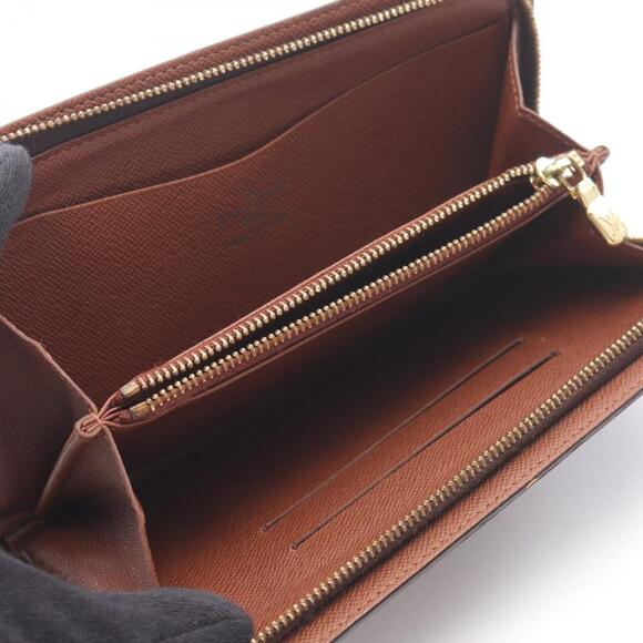 LOUIS VUITTON Brown Monogram Leather Wallet - Picture 3 of 10